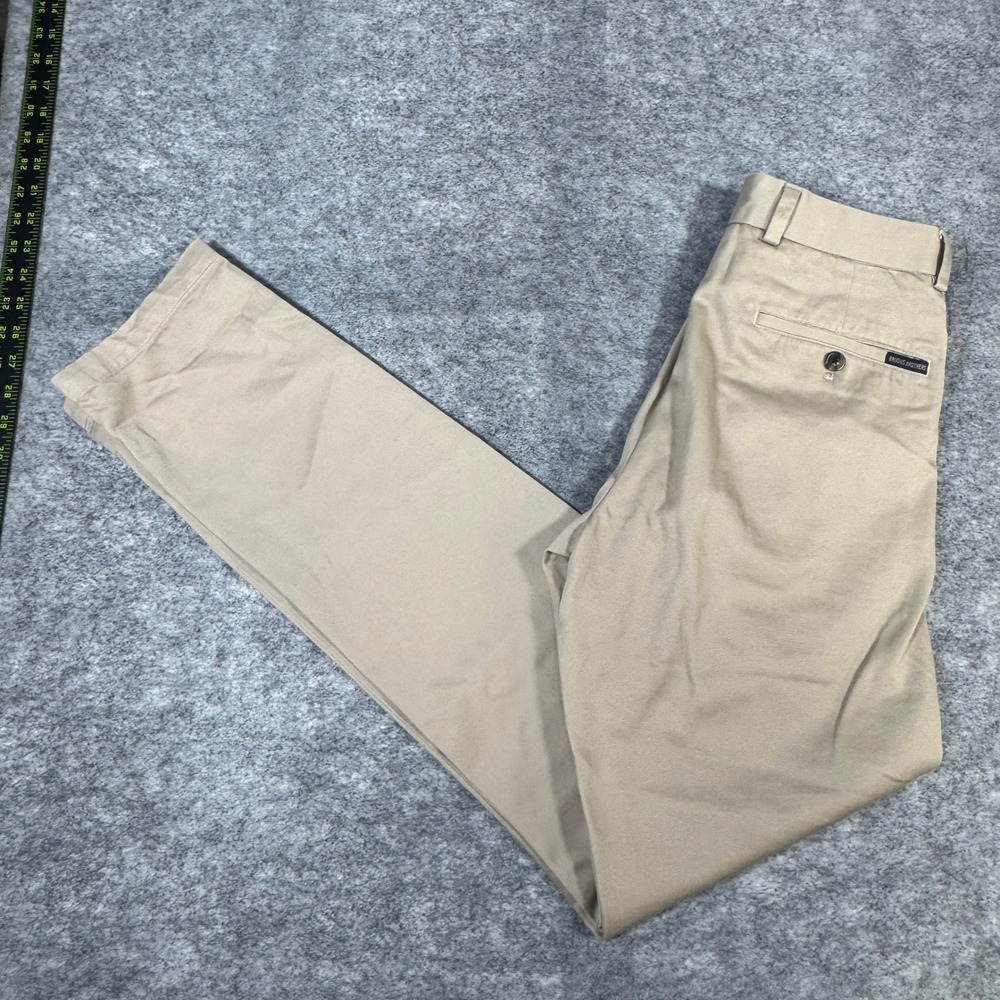 Brooks Brothers Mens Slim Fit Khaki Chino Pants 100% Cotton W28 L32 Tan